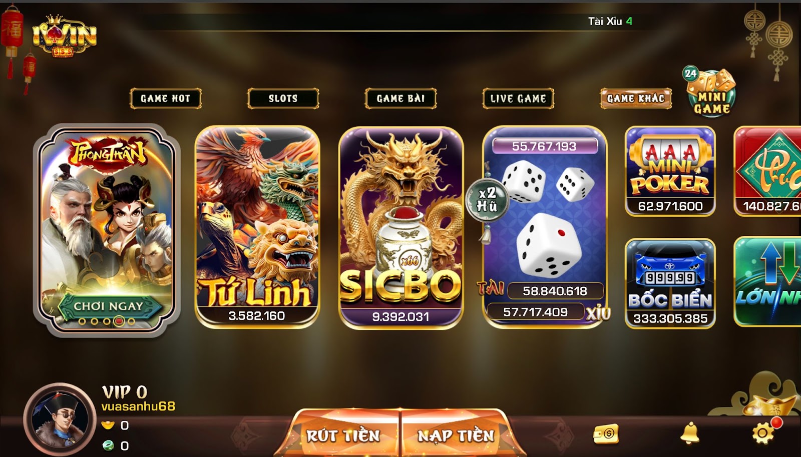 Tìm hiểu cách chơi Sicbo tại cổng game IWIN