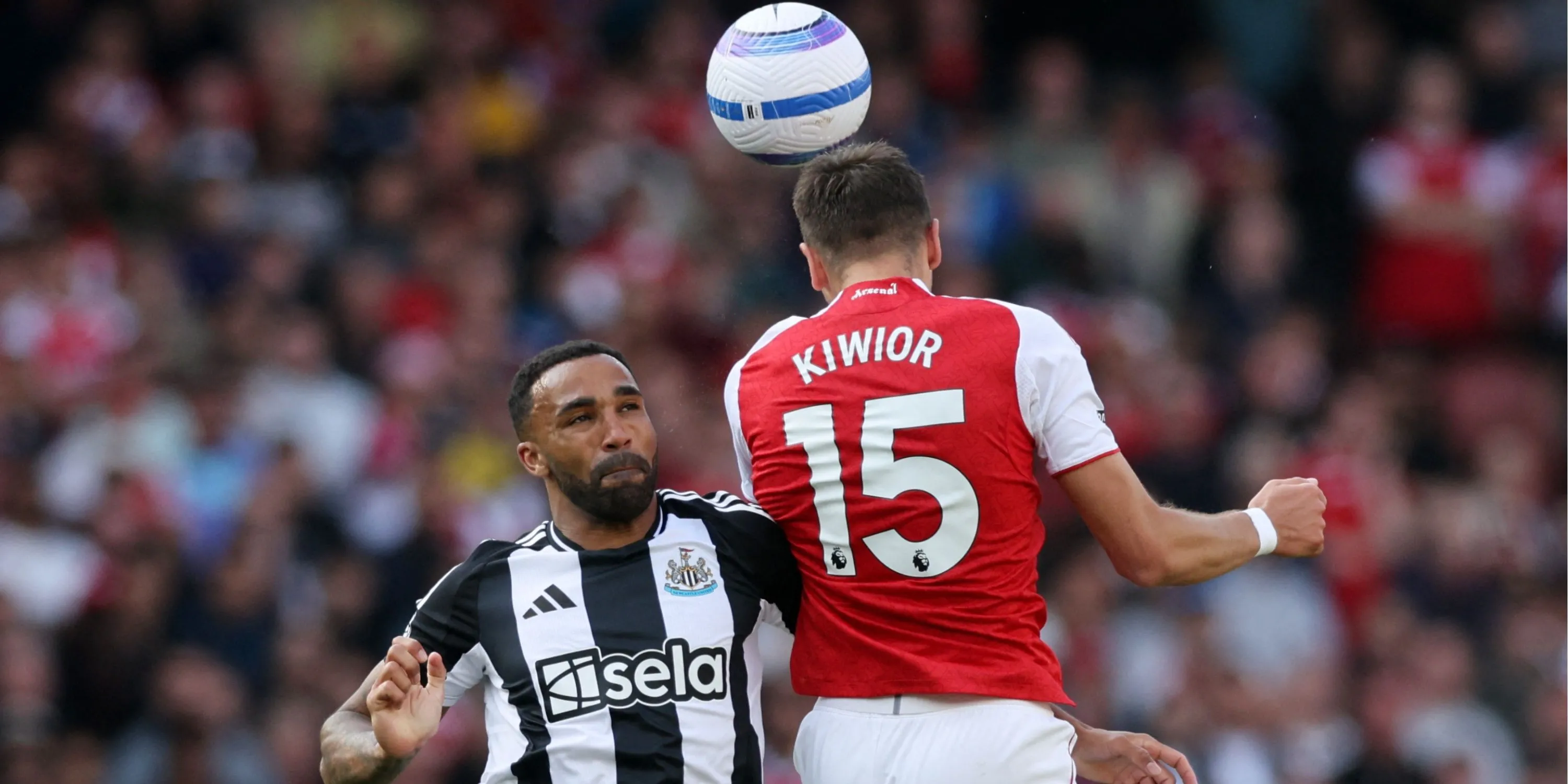 Hậu vệ Jakub Kiwior thi đấu cho Arsenal tại Giải Ngoại hạng Anh.