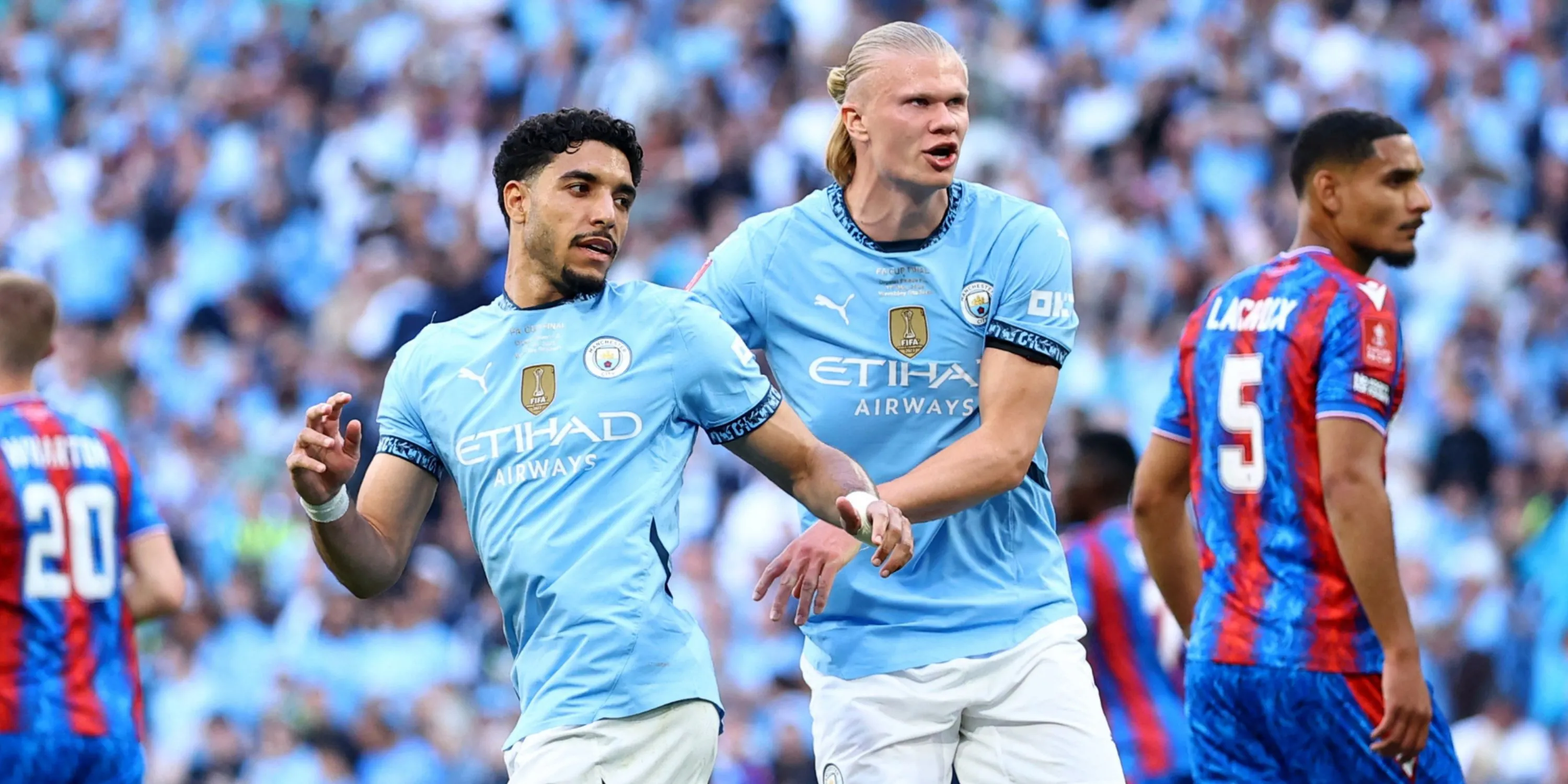 Hình ảnh trận chung kết FA Cup Man City Crystal Palace 2025
