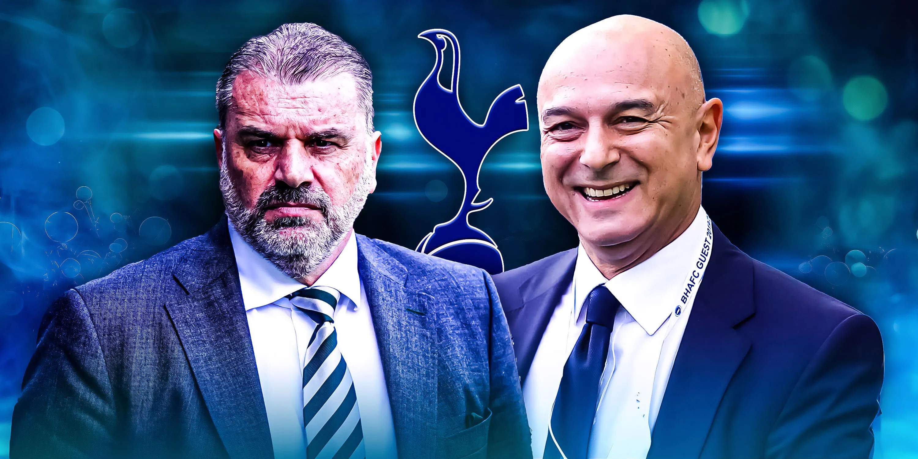 Chủ tịch Daniel Levy và cựu HLV Tottenham Ange Postecoglou
