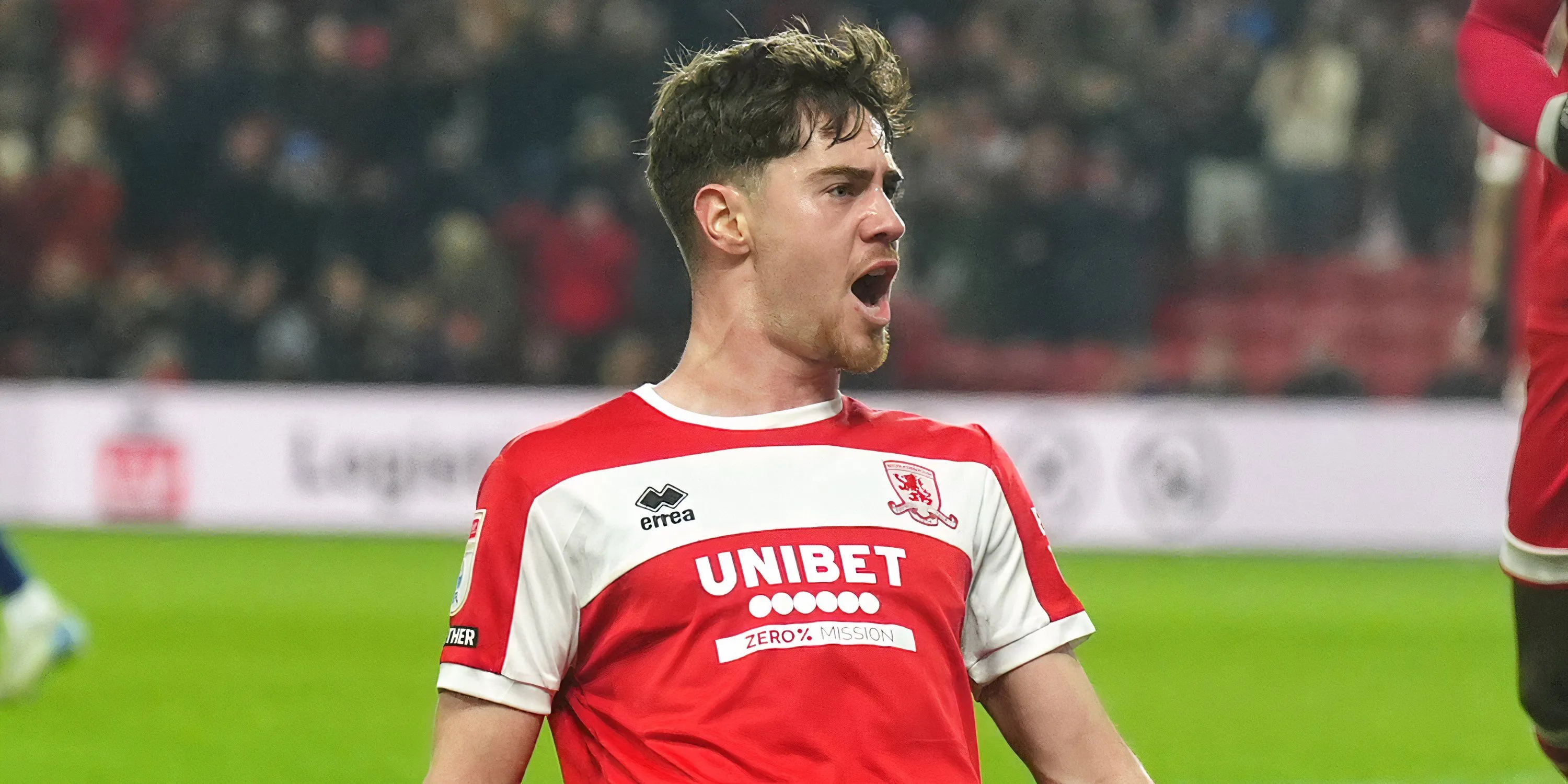 Hayden Hackney ăn mừng bàn thắng cho Boro