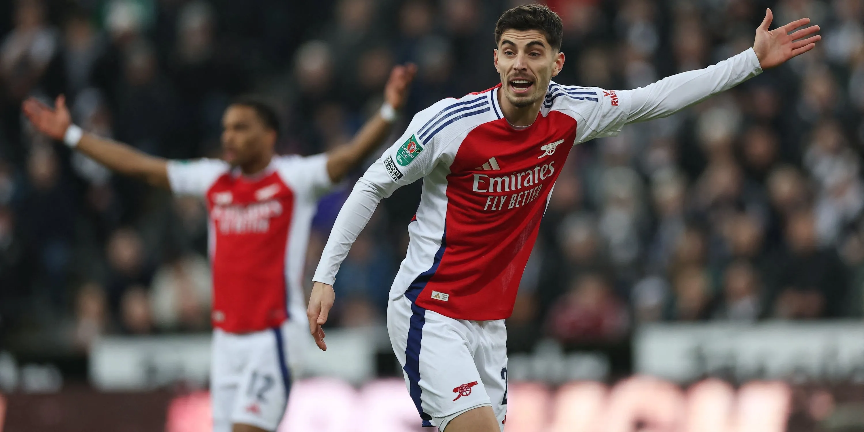 Phản ứng của Kai Havertz trong trận đấu của Arsenal