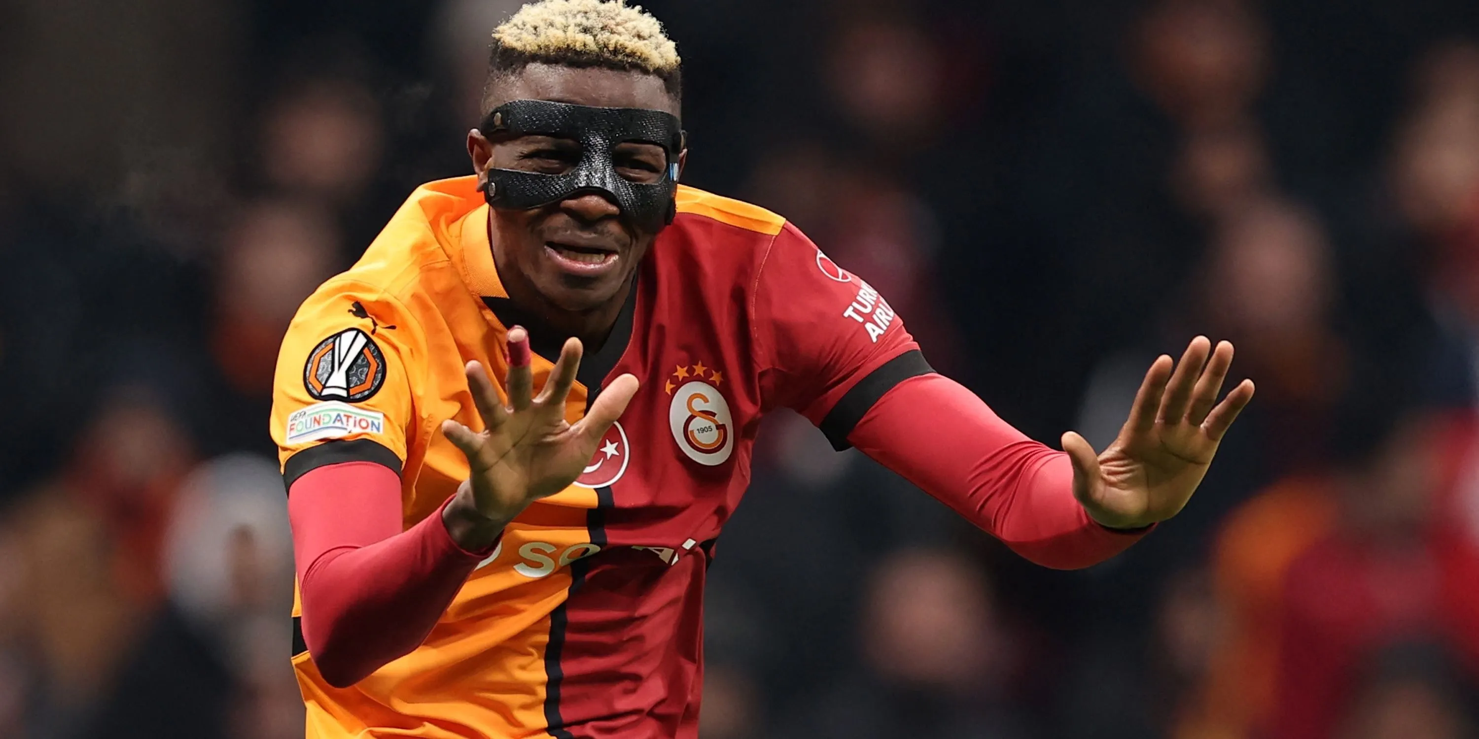Victor Osimhen trong màu áo Galatasaray mùa giải vừa qua.