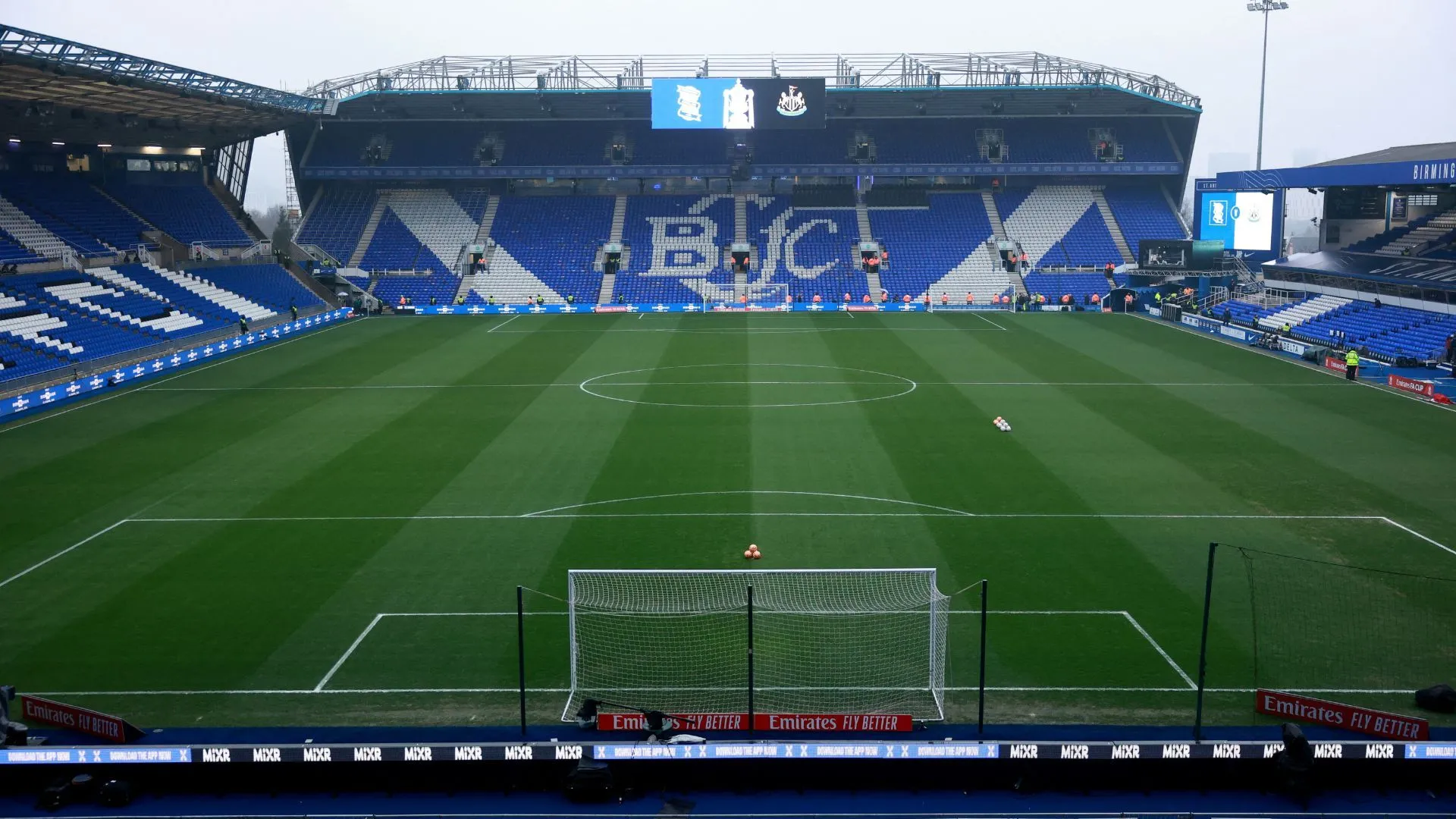 Cảnh sân vận động St Andrew, sân nhà của Birmingham City