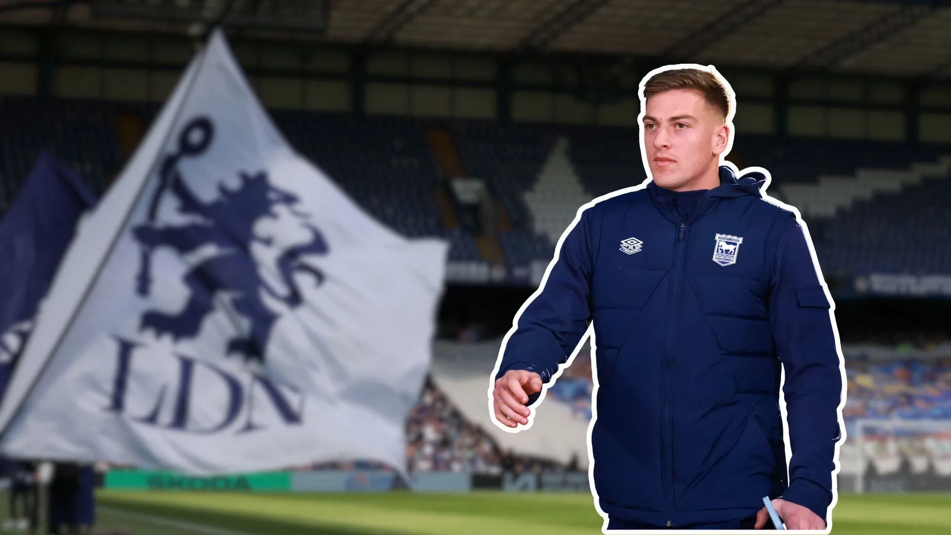 Liam Delap trong buổi ra mắt Chelsea