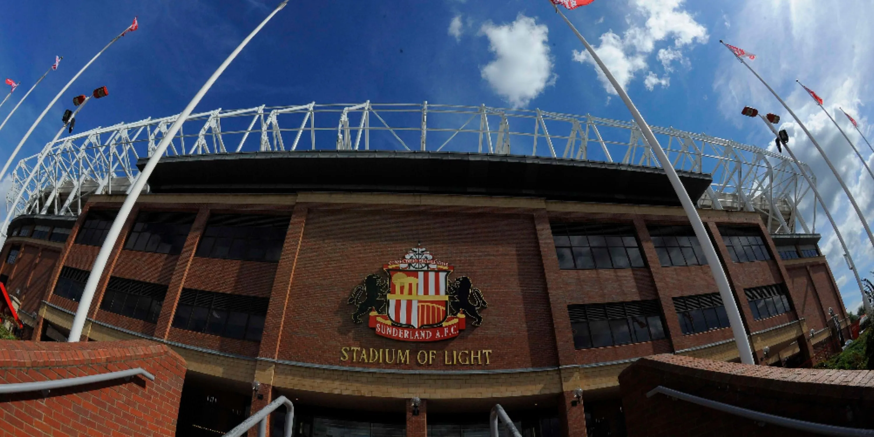 Sân vận động Ánh Sáng (Stadium of Light) của Sunderland nhìn từ trên cao