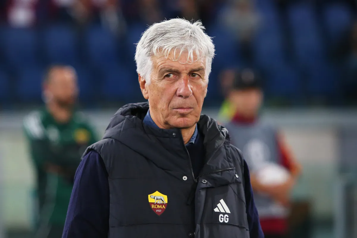 Huấn luyện viên Gian Piero Gasperini của AS Roma trong trận UEFA Europa League tháng 10 năm 2025