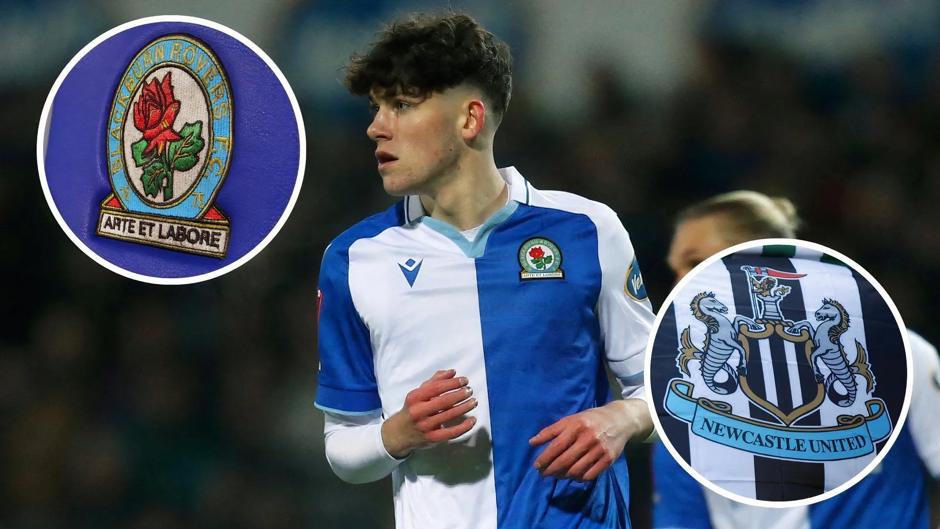 Một tiền đạo Anh trong tư thế chuẩn bị tấn công